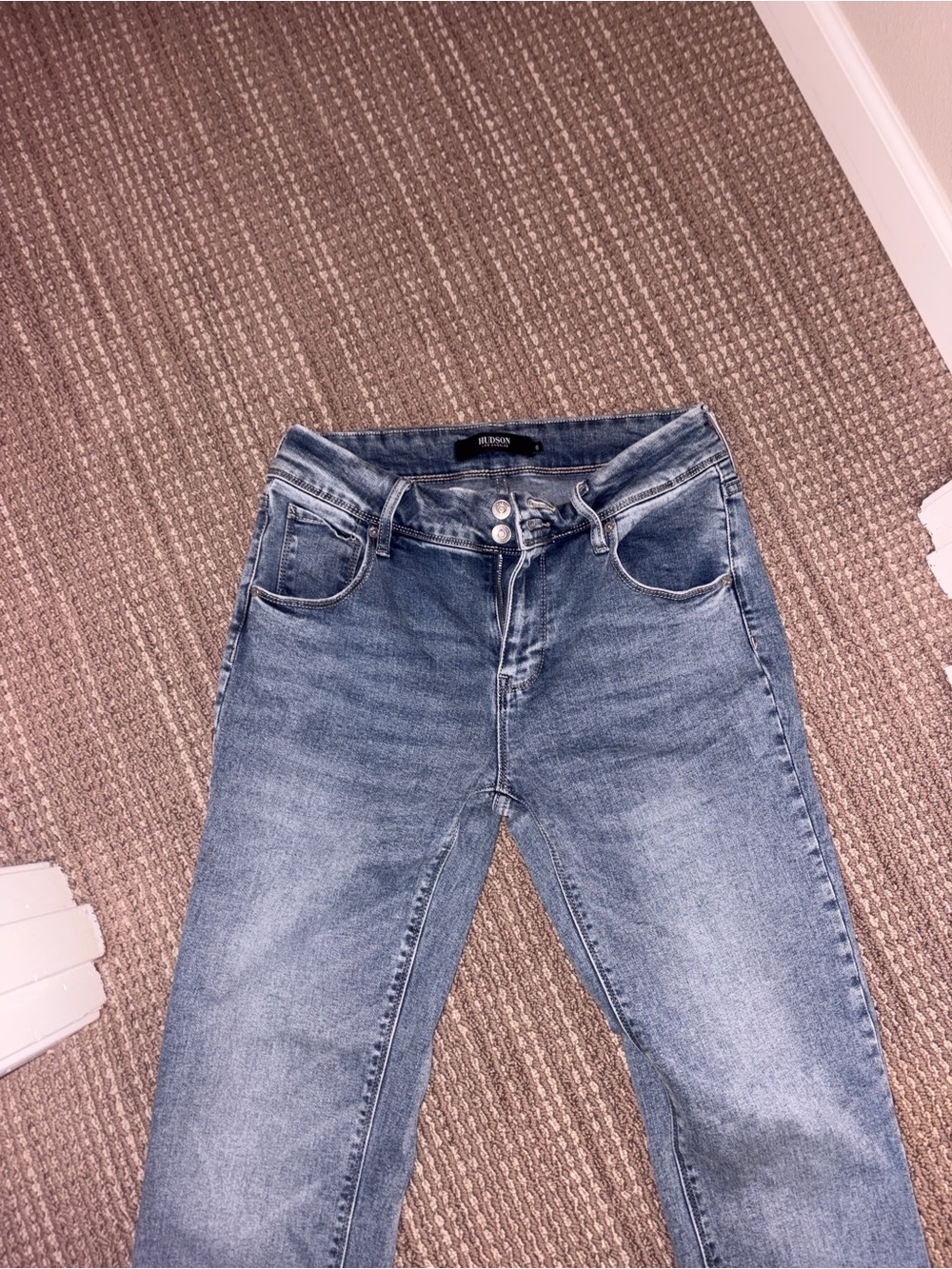 Hudson Jeans Medium Blue Button-Fly Denim - Picture 2 of 7